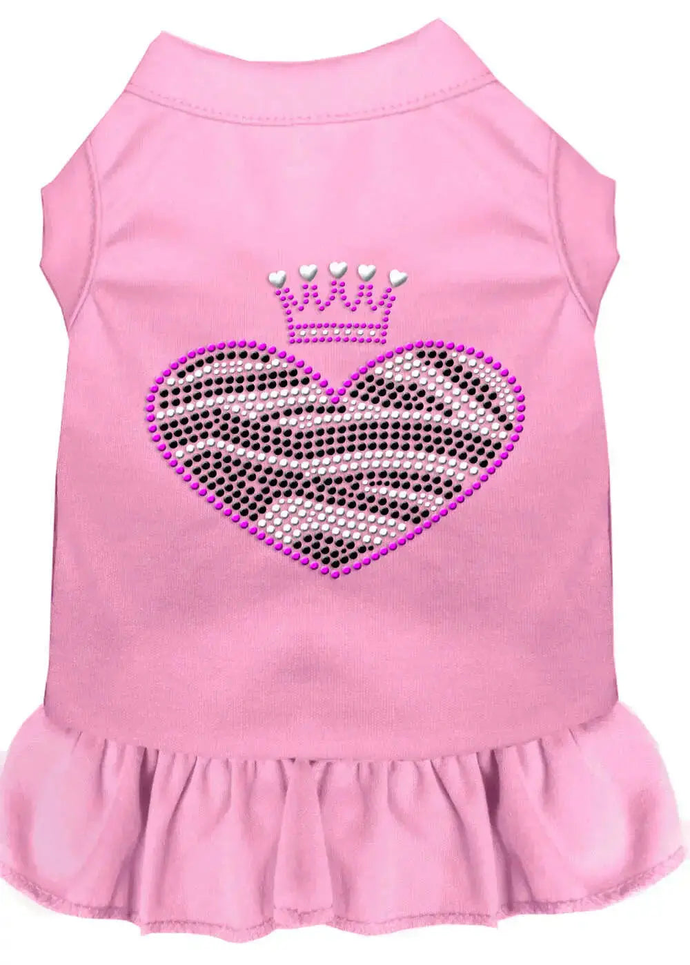 Zebra-Heart-Rhinestone-Dress-Light-Pink-Lg-GreatEagleInc-320073469