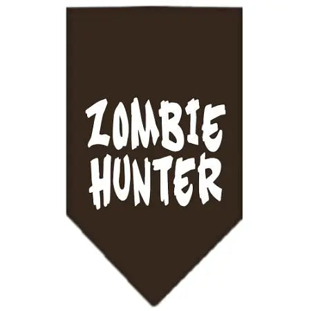 Zombie Hunter Screen Print Bandana Cocoa Small Default Title