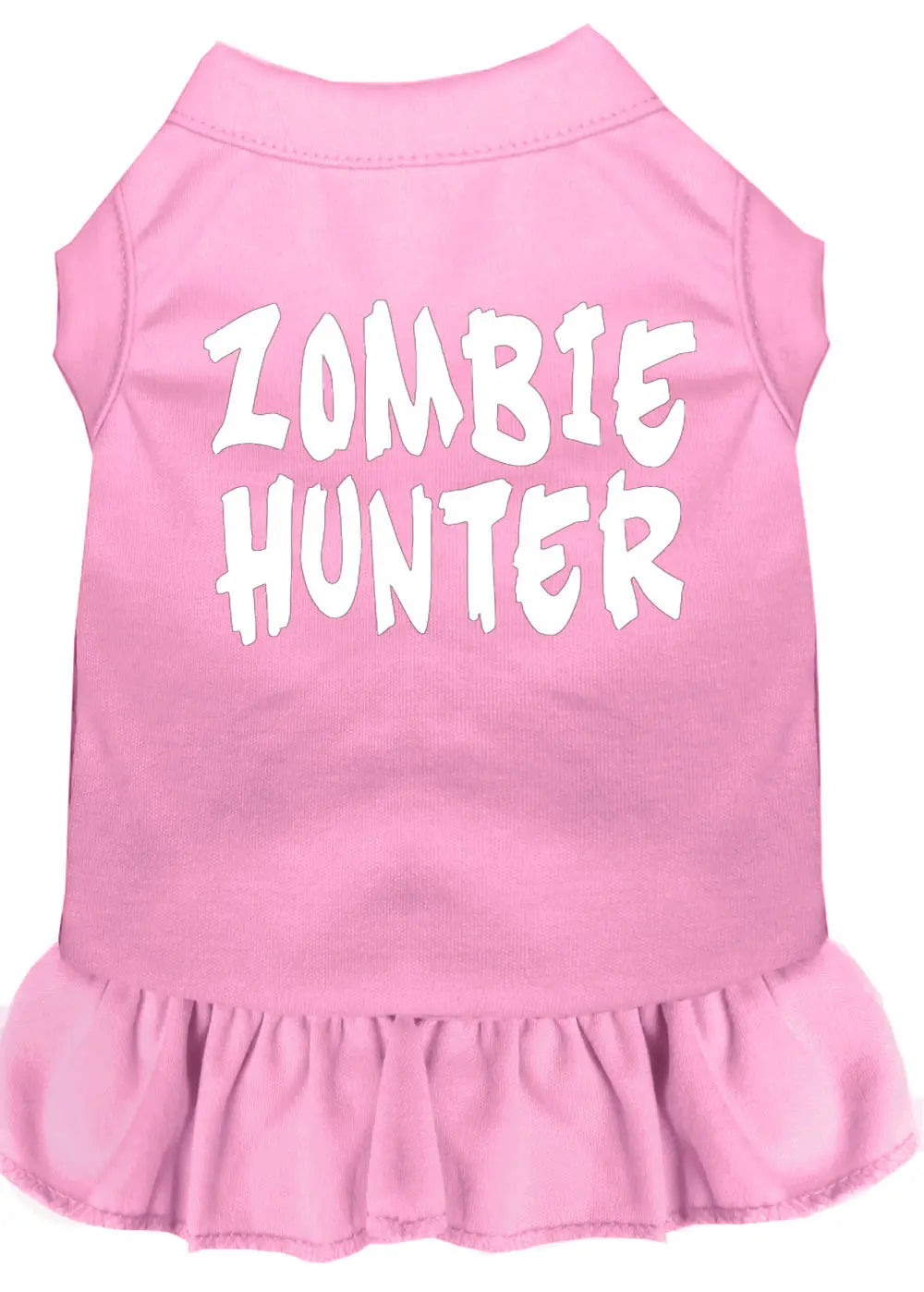 Zombie Hunter Screen Print Dress Light Pink Xxl Default Title