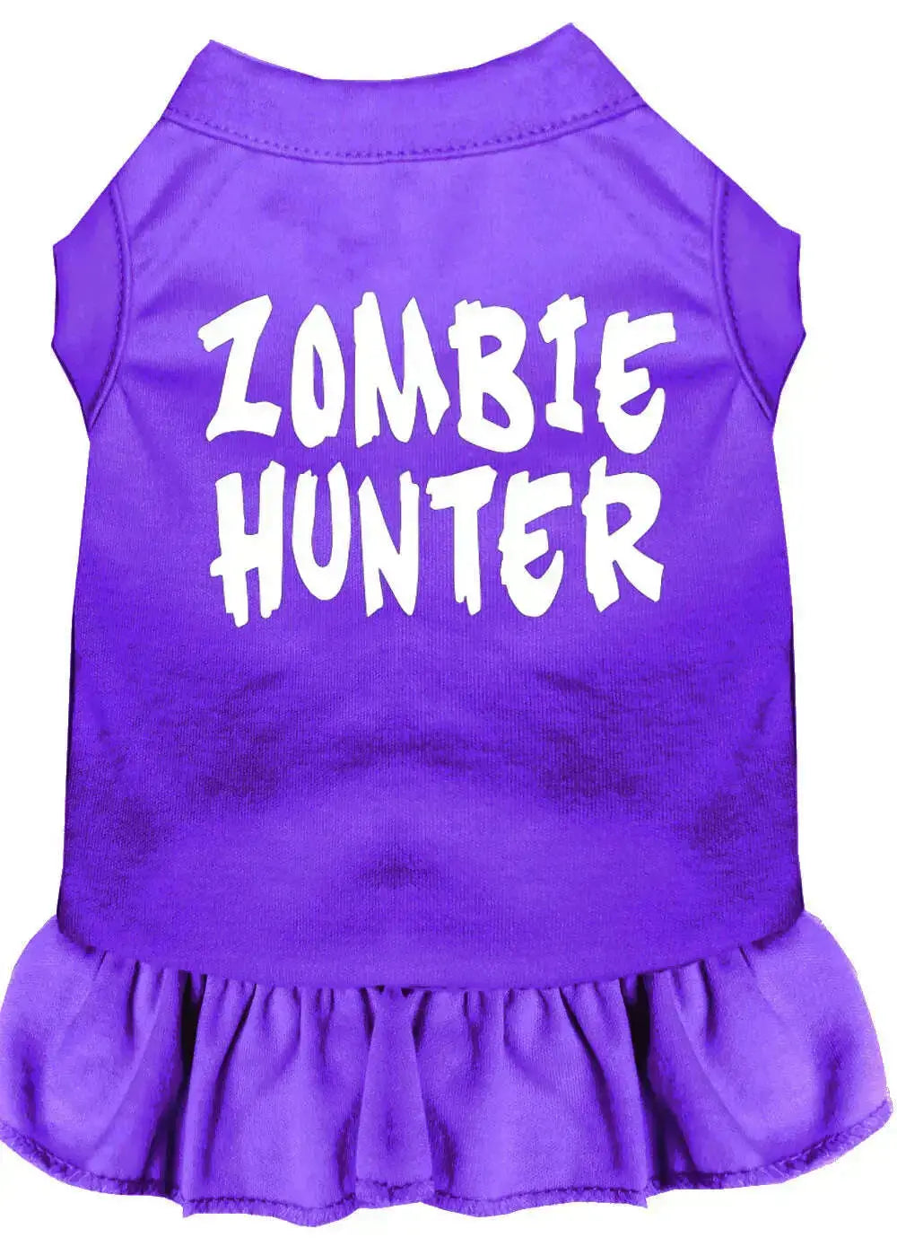 Zombie-Hunter-Screen-Print-Dress-Purple-Med-GreatEagleInc-318701523