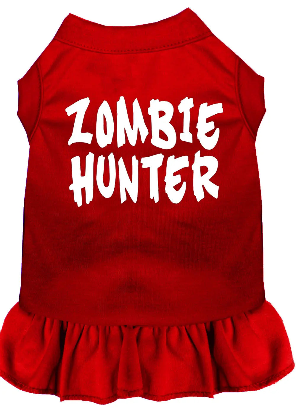 Zombie Hunter Screen Print Dress Red 4x (22) Default Title