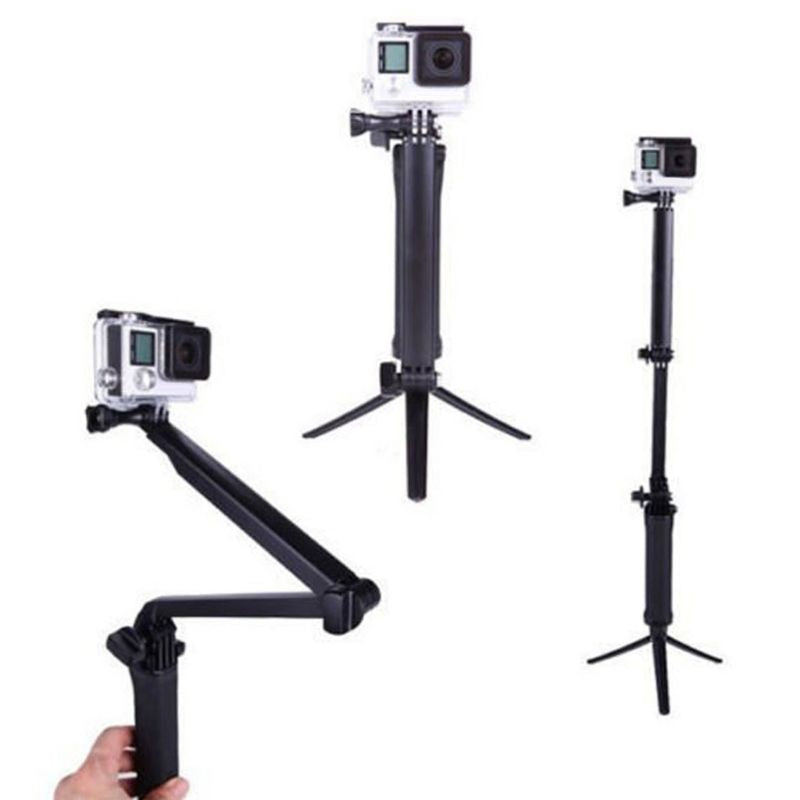 Waterproof 3-Way Selfie Stick Floating Hand Grip Tripod for GoPro Accessories 24BB