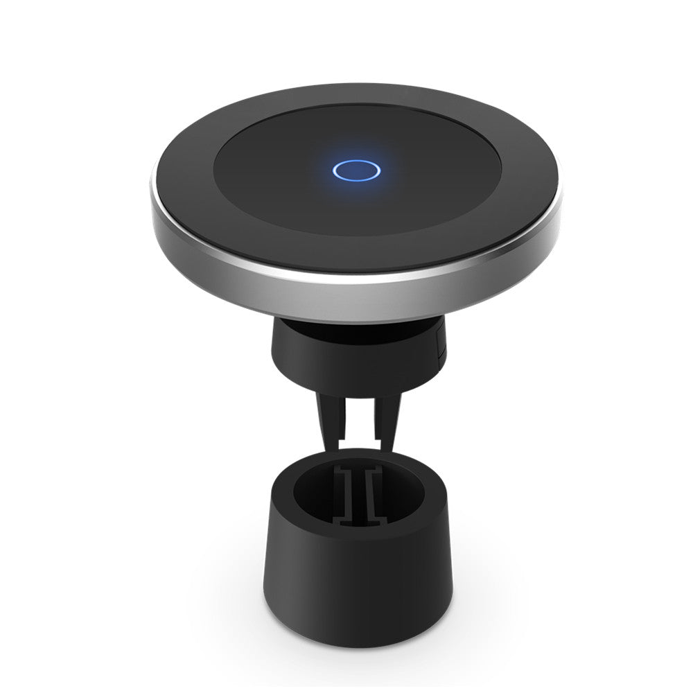 Magnetic Wireless Car Charger AirVent Mount Compatible With For Magsafe iPhone 12 ProMax Mini 15W Fast Charging Car Phone Holder Black
