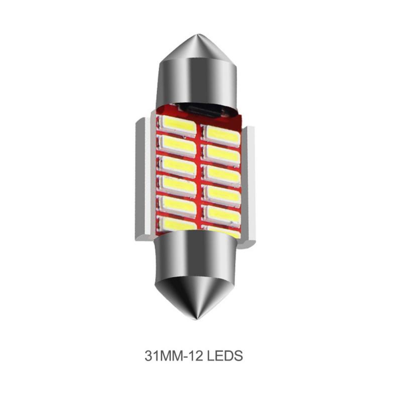 31mm 36mm 39mm 41mm LED Bulb C5W C10W Super Bright 4014 SMD Canbus Error Auto Interior Doom Lamp Car Styling Light