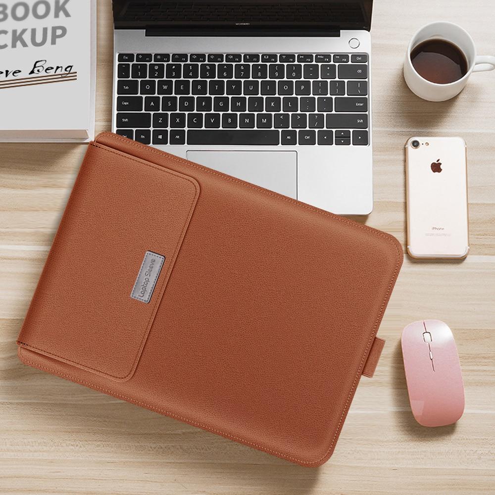 Aiyopeen PU Leather Laptop Sleeve Case with Stand Holder Bag for Macbook Air 11 Air 13 Pro 13 Pro 15 inch GreatEagleInc