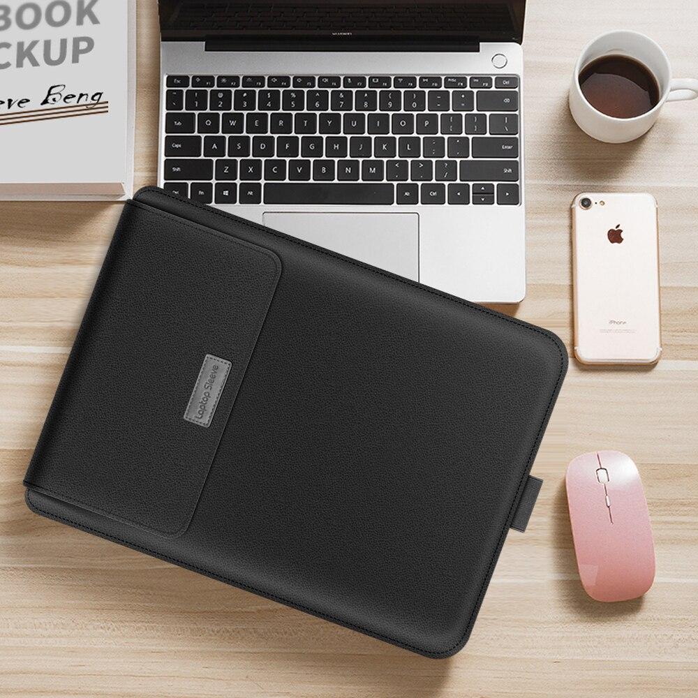 Aiyopeen PU Leather Laptop Sleeve Case with Stand Holder Bag for Macbook Air 11 Air 13 Pro 13 Pro 15 inch GreatEagleInc