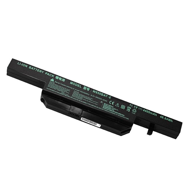 Apexway 11.1V 4400mAh Laptop Battery for Hasee K610C K650D K570N K710C K590C K750D series for Clevo W650S W650BAT-6 batterie GreatEagleInc