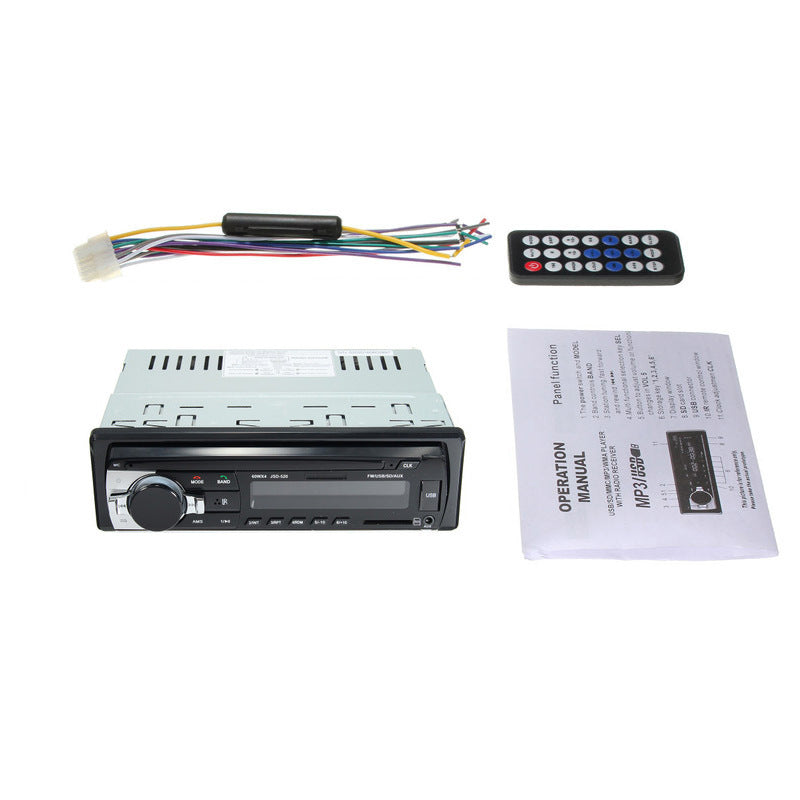 JSD-520 Car Radio Stereo Player JSD520 Bluetooth USB/SD/AUX MMC Subwoofer Vehicle Audio With Retail Box