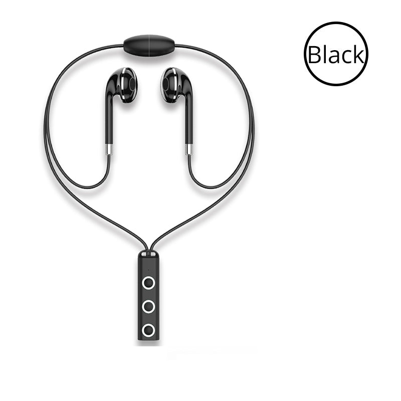 Sport Magnetic Earpiece earbuds Bluetooth Earphone with microphone in-ear Wireless Earphones for mobile phone ear buds Only Black
