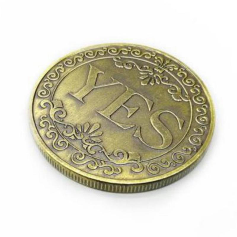 Yes Or No Lucky Decision Coin Bronze Commemorative Coin Retro Collection Classic Tricks Toys Home Decoration Crafts