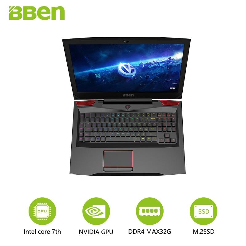 Bben Gaming G17 Laptop Notebook 17.3" FHD IPS Screen i7-7700HQ Quad Core Processor GTX1060 6G Dedicated Card GreatEagleInc