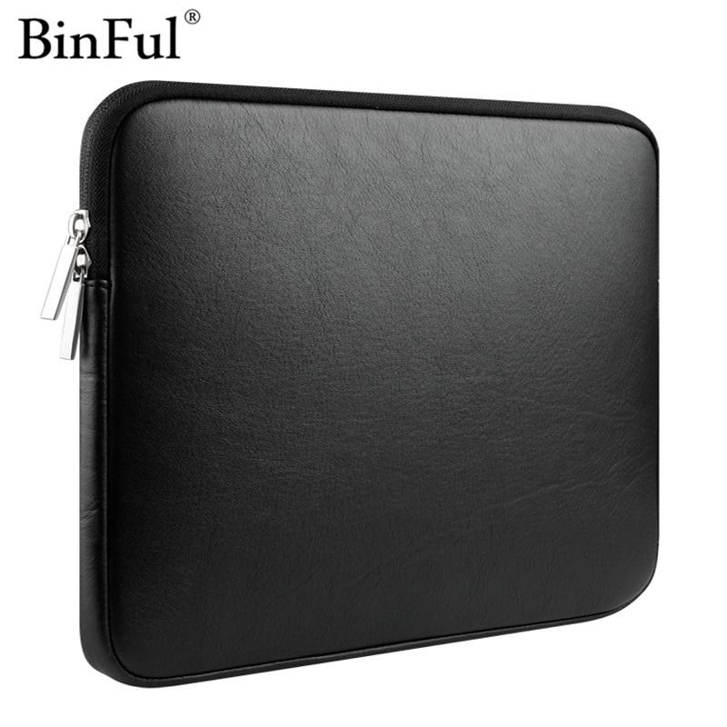 BinFul Newest Leather waterproof cover bag For mac book Air 11.6 13.3 Pro Retina 12 13 15 laptop bag For Mac book pro 13 inch GreatEagleInc