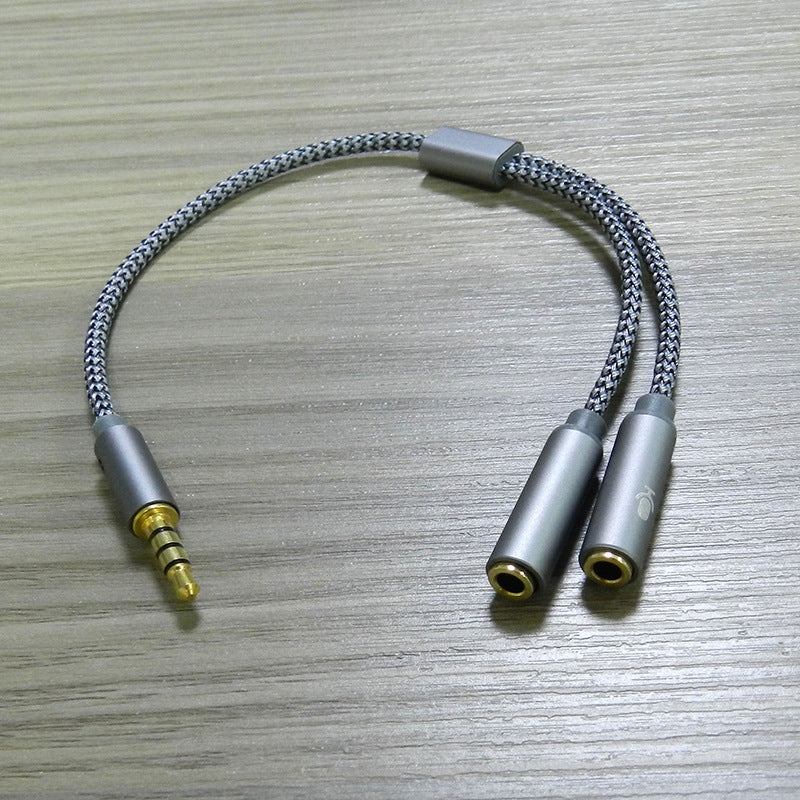 AUX Cable Jack 3.5mm Audio Cable 3.5 mm Jack Stereo Audio Male to 2 Female Headset Mic Y Splitter Cable Adapter