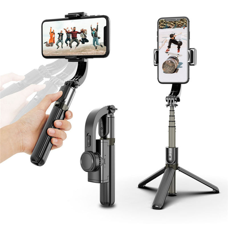 Bluetooth Handheld Gimbal Stabilisator Handy Selfie Stick Halter Einstellbare Selfie Stand Für iPhone Smartphone Gopro Kamera