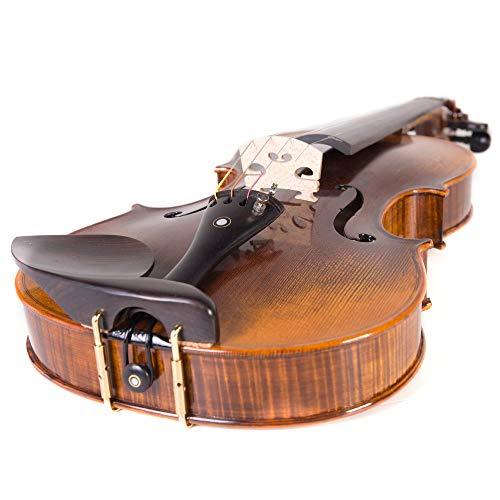 Cecilio CVN-600 Hand Oil Rub Highly Flamed 1-Piece Back Solidwood Violin with D'Addario Prelude Strings, Size 4/4 (Full Size) Cecilio