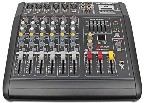 Complete Professional 2000 Watts PA System 6 Ch Mixer 10