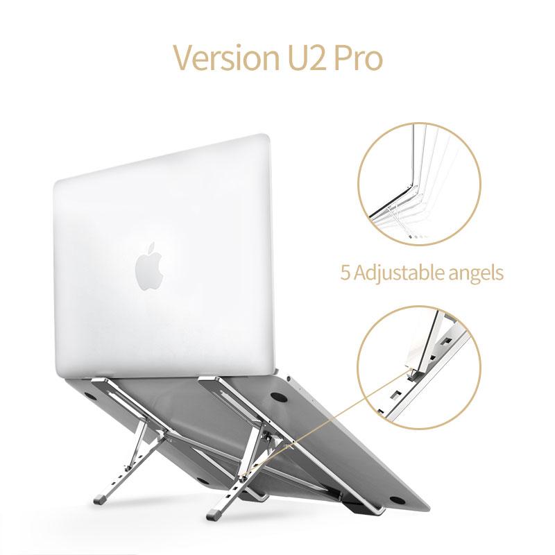 COOLCOLD Laptop Stand Height Adjustable Aluminum Laptop Riser Holder Portable Ergonomic Notebook to 17 inch for MacBook Air Pro GreatEagleInc