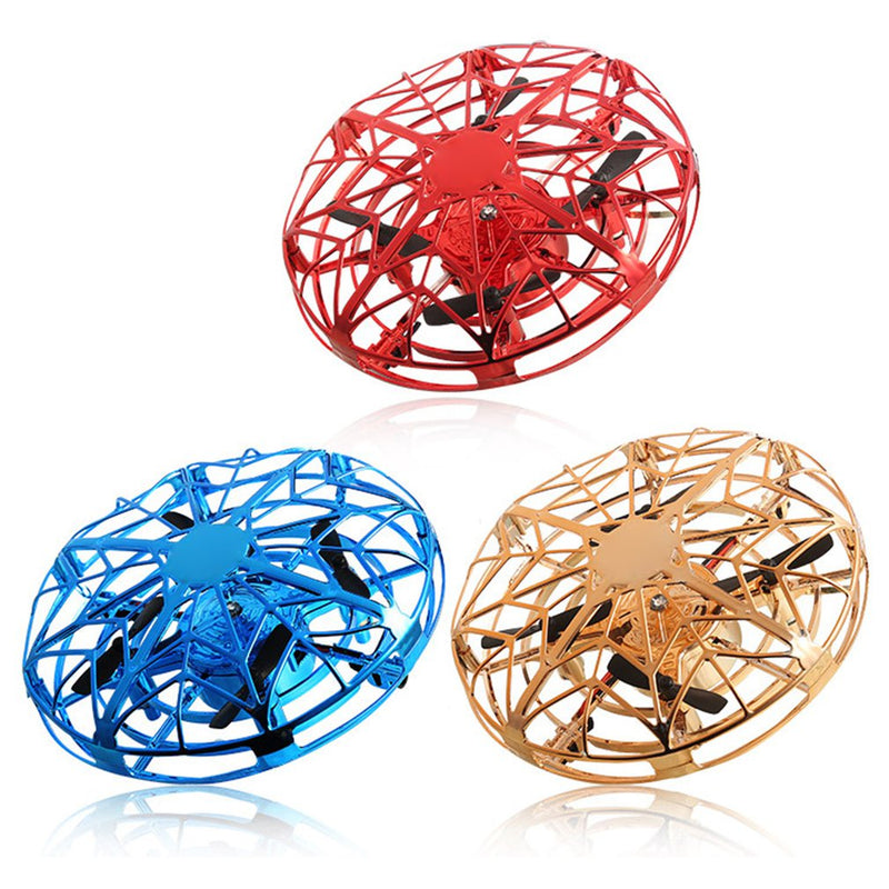 Ufo Induction Aircraft Infraed Hand Sensing Mini Drone Anti-collision Hand Operated Four-axis Flying Saucer Kids Helicopter Toys