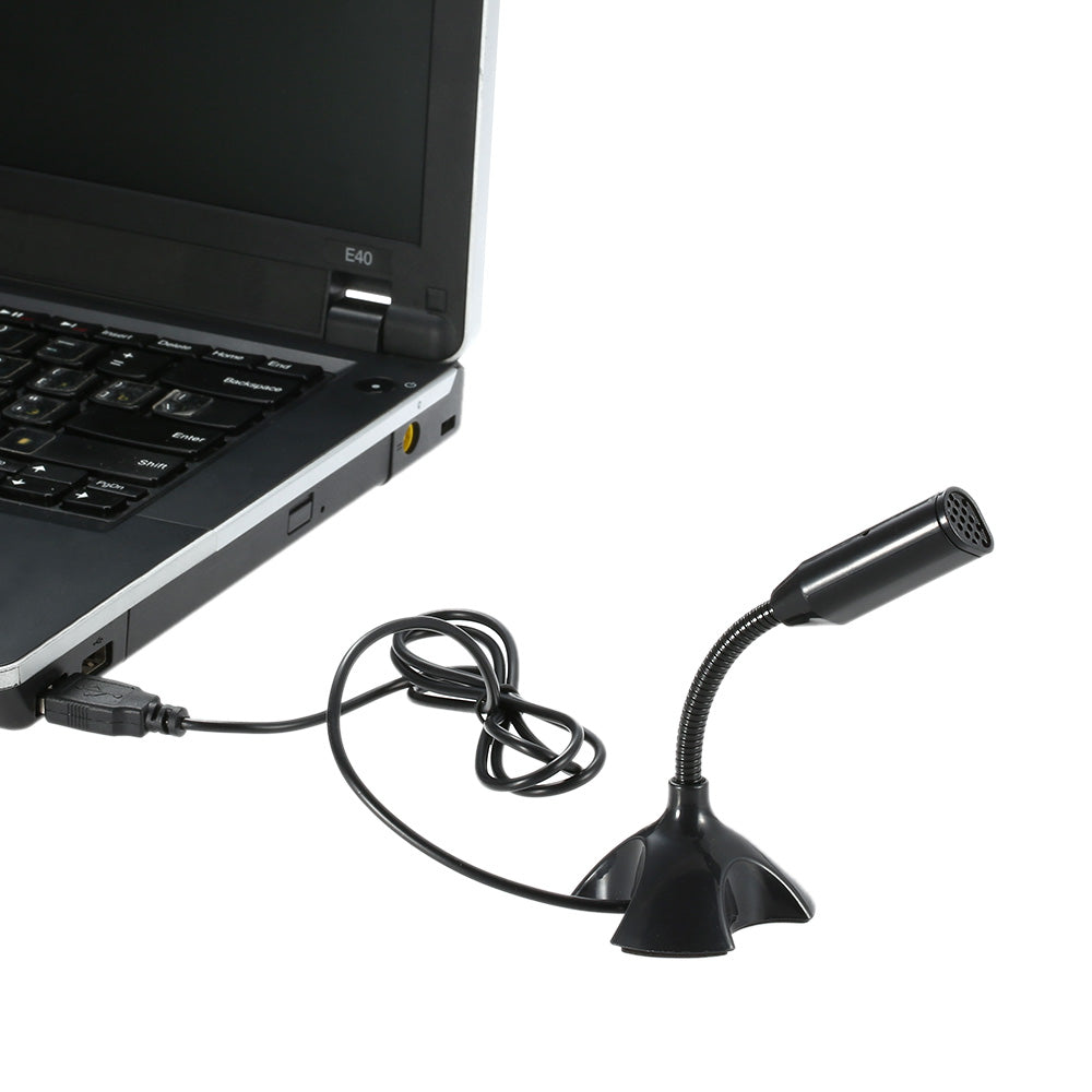 USB Microphone Web Flexible Noise Canceling Mic For Mac PC Computer Laptop Stand
