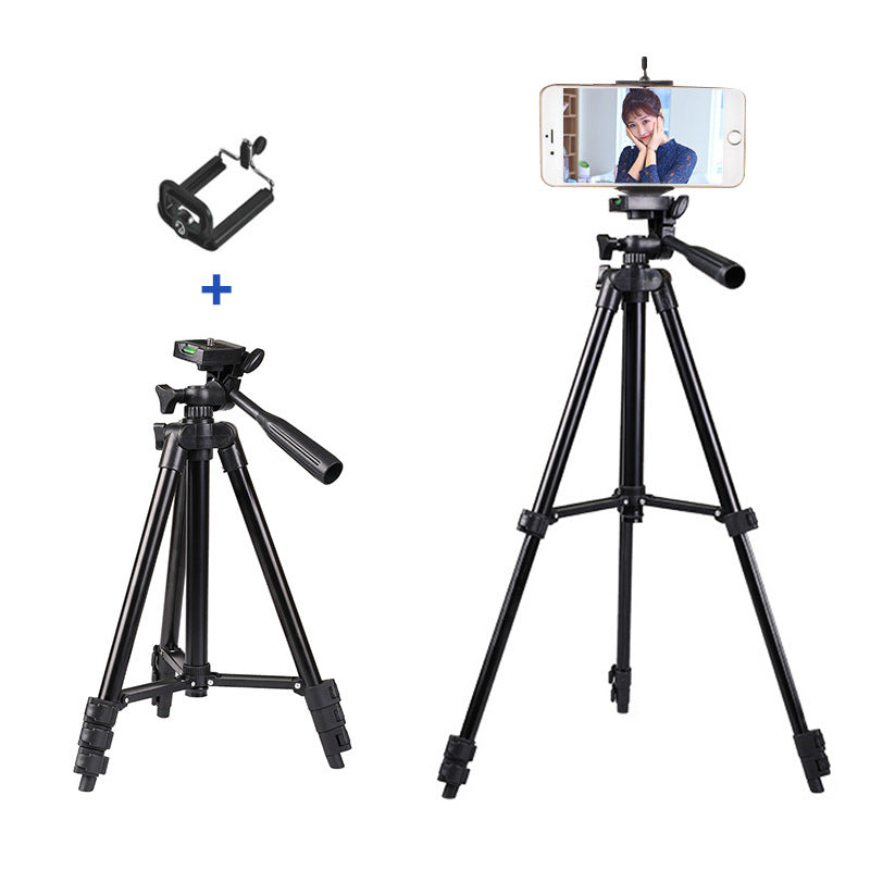 Cell Phone Camera Travel Tripod Stand Holder Lightweight Portable Desktop Portable Pouch Standard Screw for iPhone Android Phone -