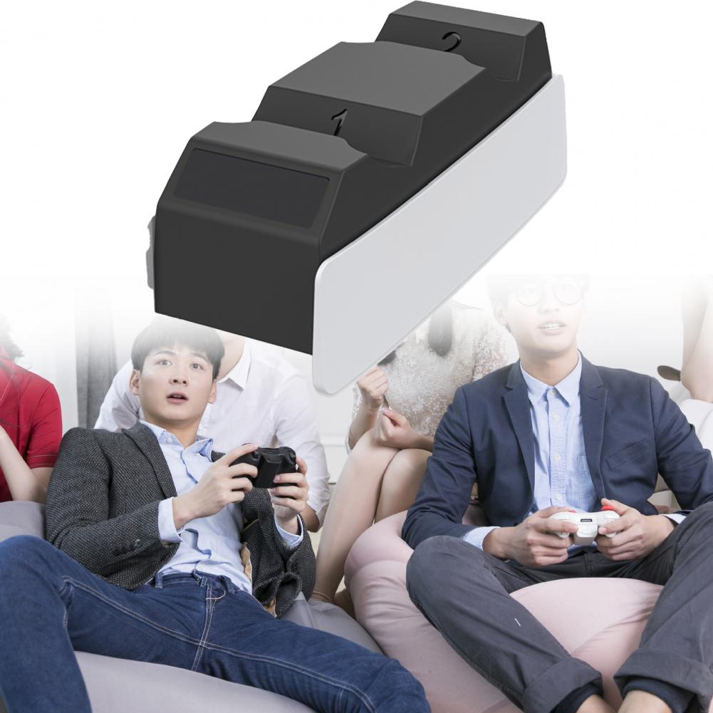 Gamepad Charger Dual Charging Stand Charging Dock Base Station With Charging Cable For Sony Ps5 Wireless Controller