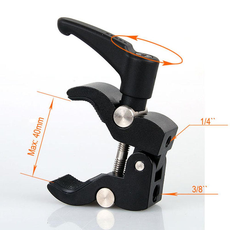Photo Studio Accessories Super Clamp for LCD Monitor Camcorder LED Light Video Flash Camera DSLR CanonNikonSony Fujifilm/Pentax