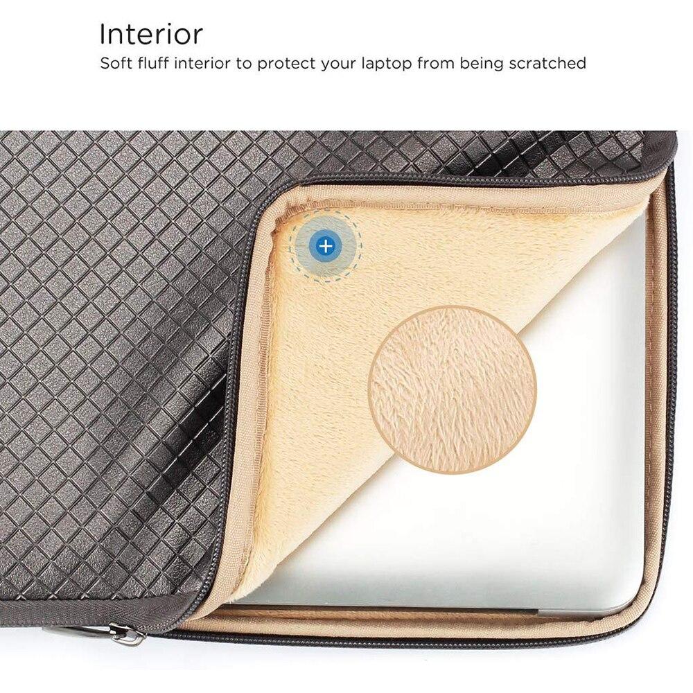 DOMISO Bright Grey Or Black Waterproof Shookproof Laptop Sleeve Bag With Handle For 10