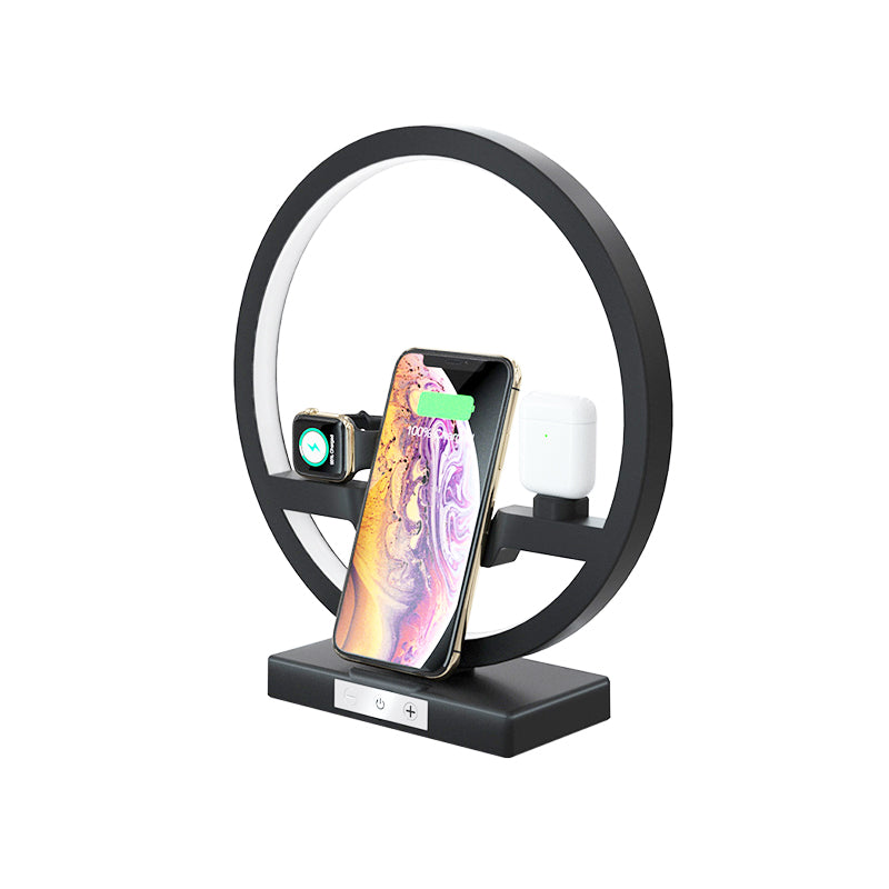 3 in 1 QI Fast Wireless Charger Station for iPhone 12 Pro Max Airpods Apple Watch Charging Dock Holder Wireless Phone Charger