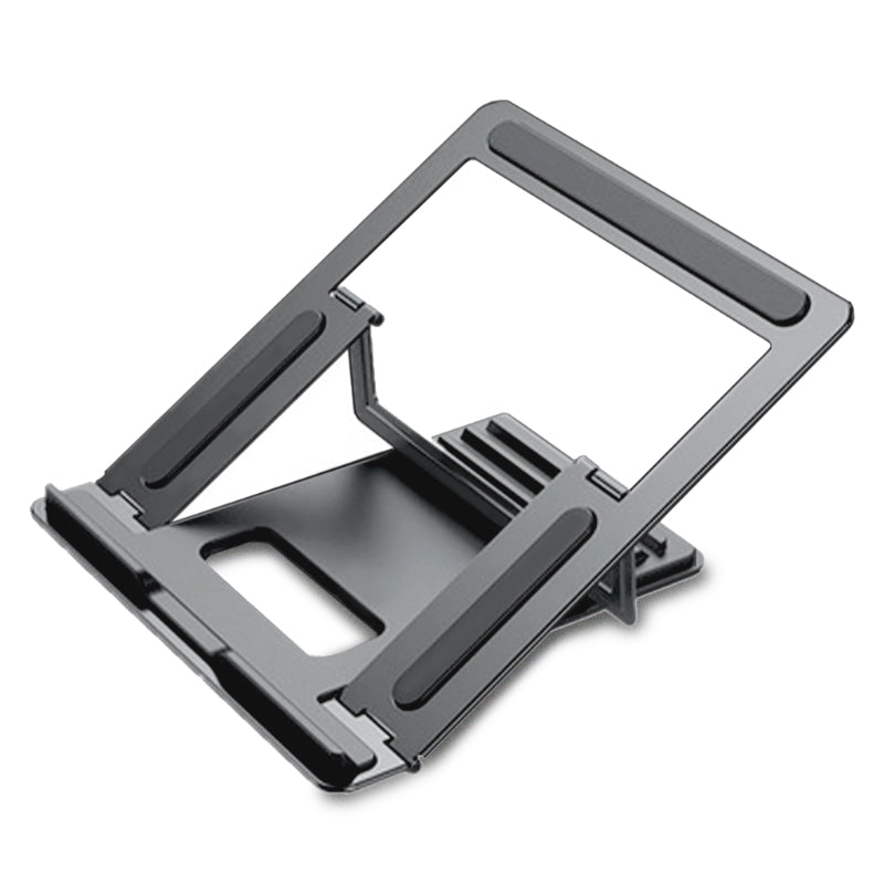 Laptop Stand Portable Folding 4-Speed Adjustable Ultra-Thin one-Piece Stand (Silver/White) tablet stands and holders adjustable Silver Gray