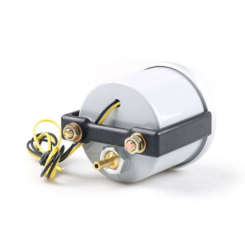 Auto Car Turbo Boost Gauge -1~0~2 BAR 2" 52mm Universal Smoke Len 12V Pointer Turbo Boost Bar Meter Digital White LED