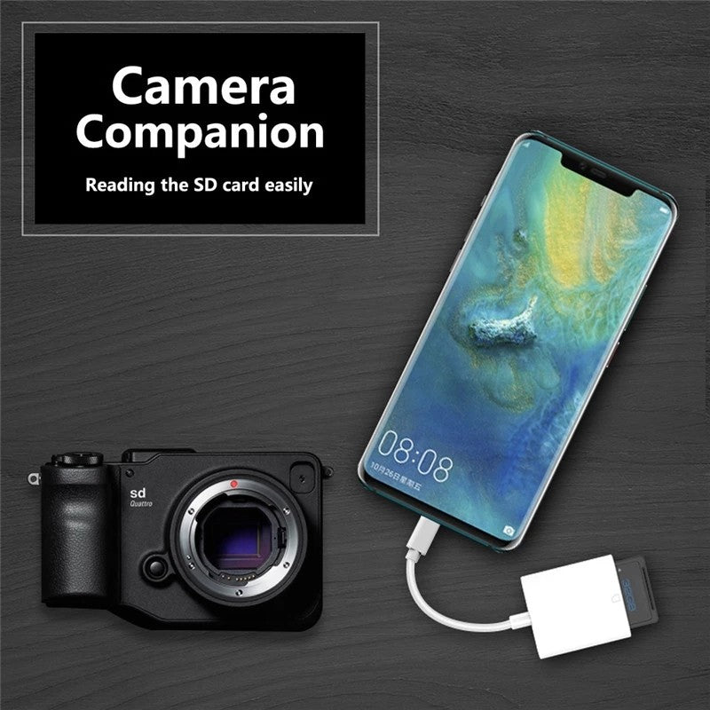 Usb 3.1 Type C Usb-c To Micro Sd Card Reader Otg Data Cable Type-c Mini Adapter For Smartphone