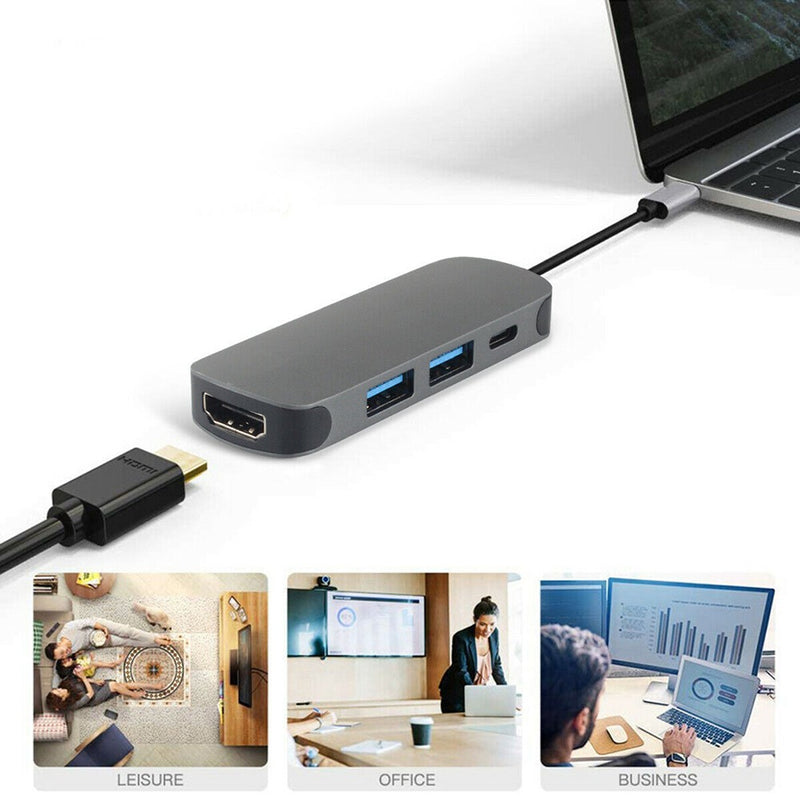 Docking Station Converter Type C to HDMI 4K VGA RJ45 Multi USB 3.0 PD Dock Station for MacBook Pro Lenovo Docking Station USB C