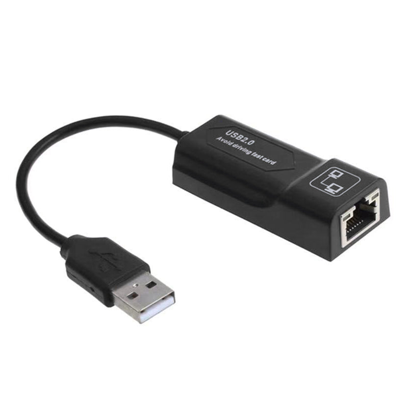 USB 2.0-Ethernet-Adapter, Netzwerkkarte, USB 2.0 auf RJ45, LAN-Ethernet-Adapter für Computer, für MacBook, Laptop, USB-Ethernet