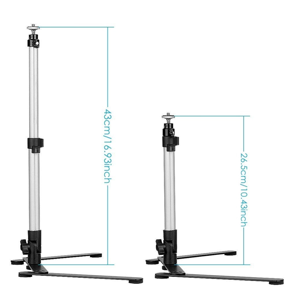 Photo Copy Stand 17" Mini Tripod Light Weight Camera Table Top Monopod Tripod Support Rig for DSLR, Digital Camera & Camcorder