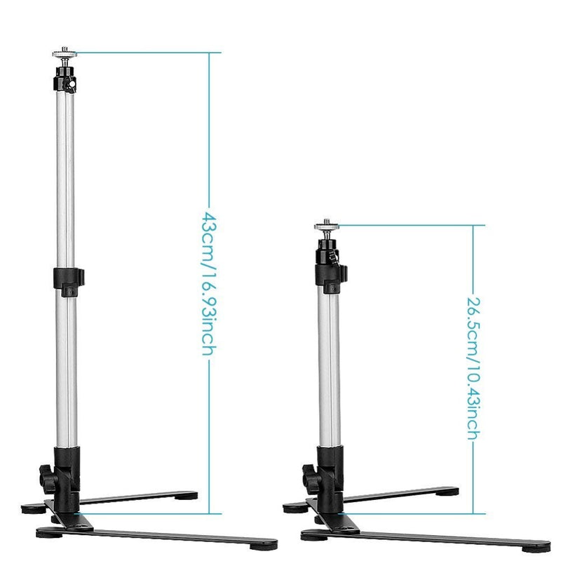 Photo Copy Stand 17" Mini Tripod Light Weight Camera Table Top Monopod Tripod Support Rig for DSLR, Digital Camera & Camcorder