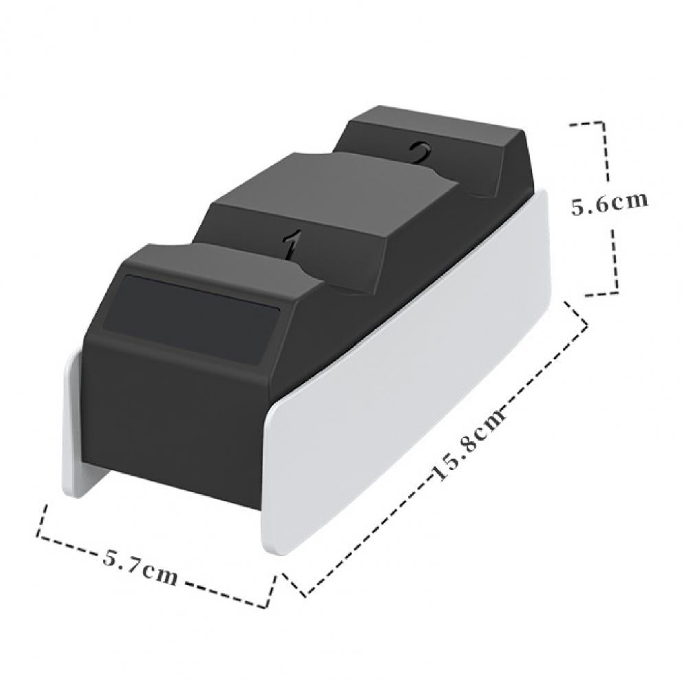 Gamepad Charger Dual Charging Stand Charging Dock Base Station With Charging Cable For Sony Ps5 Wireless Controller