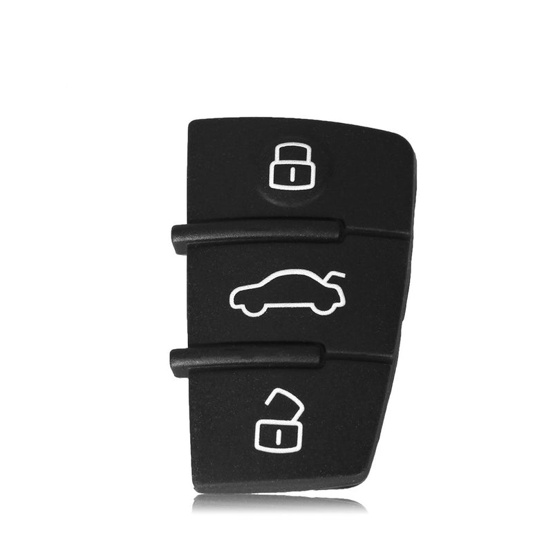 3 Button Replacement Repair Skin Flip Folding Car Key Shell Case Rubber Pad For Audi A3 A4 A5 A6 A8 Q5 Q7 TT S LINE RS