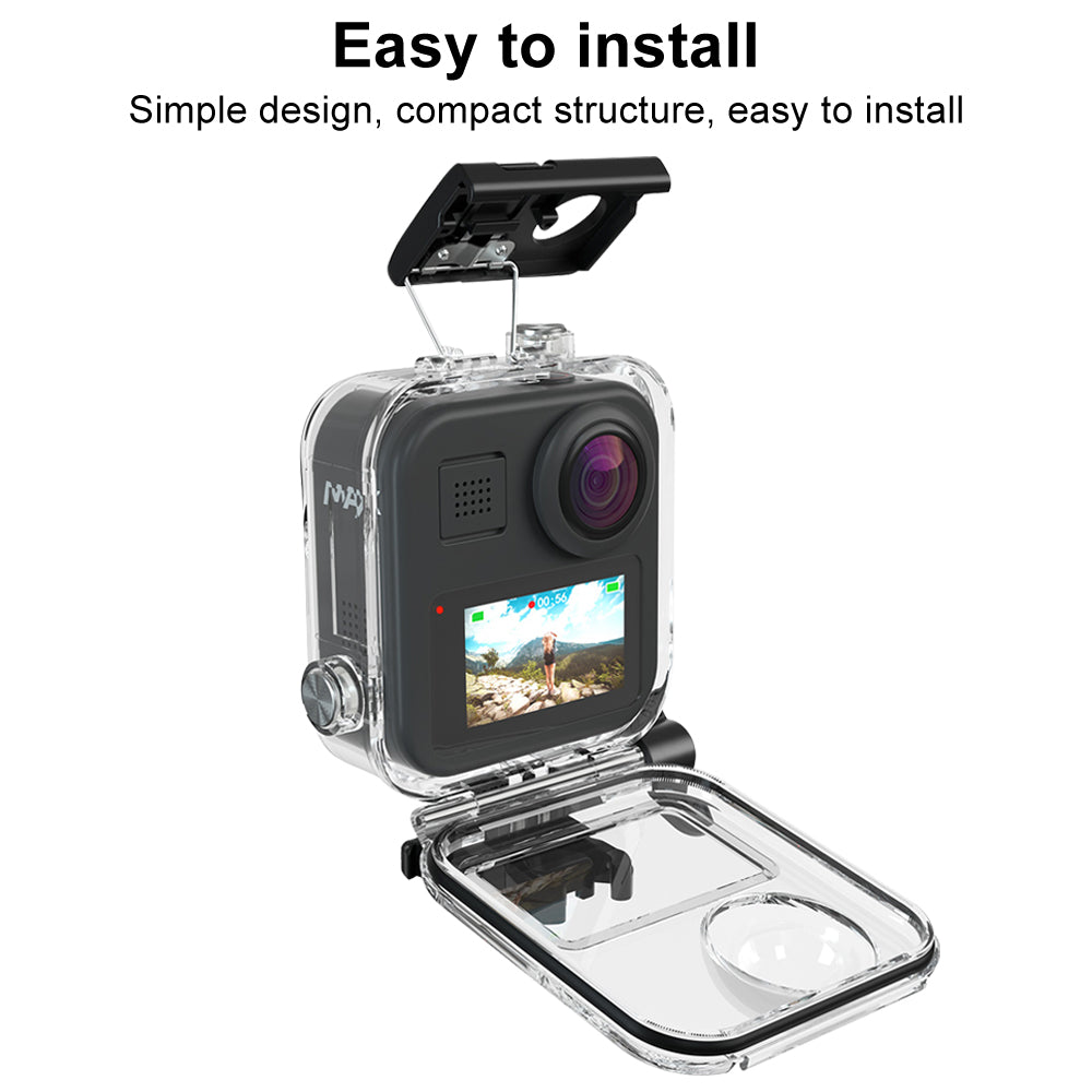 Touch Waterproof case waterproof shell panoramic action camera diving protective box gopro max accessories