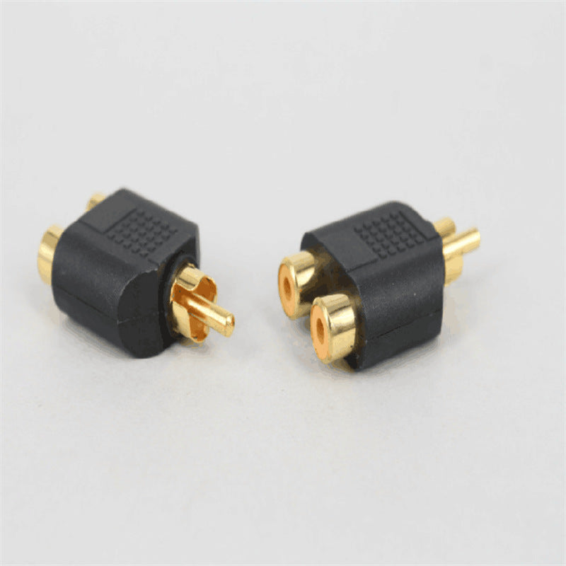 RCA jack Y Splitter AV Audio Video Plug Adapter 1 Male to 2 Female Converter -