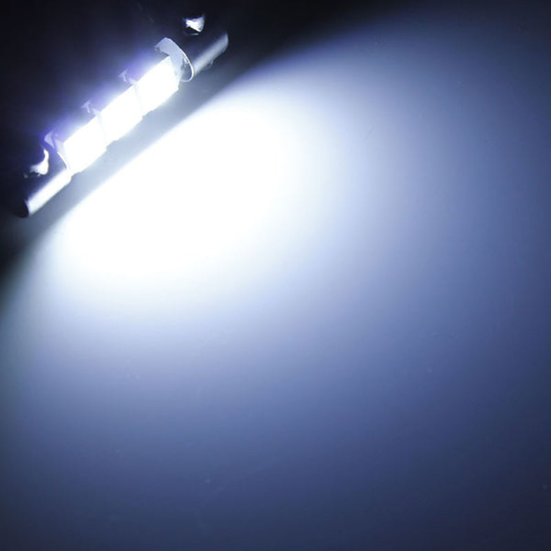 Auto LED T6.3 28/31mm 5050 3 SMD White 12V Car Vehicle Interior Sun Visor Vanity Mirror Lights Makeup Lights lamp