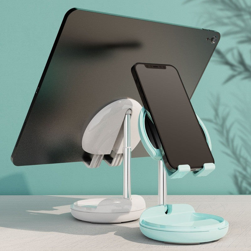 Desktop Mobile Phone Stand Makeup Mirror Mobile Phone Tablet Universal Stand Creative Telescopic Folding Lazy Net Red Stand