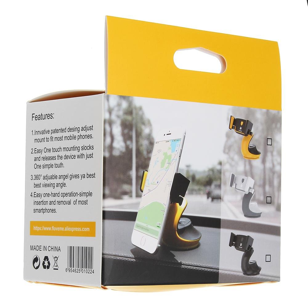 FLOVEME Car Phone Holder Air Vent Mount Gravity Auto Lock 360° Rotation for iPhone XS Max / Xiaomi