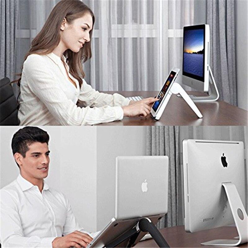 Folding laptop holder PC stand with stretching legs and adjusting angles for 11~16 inch computer notebook portable lapdesk GreatEagleInc