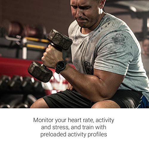 Garmin Instinct, Rugged Outdoor Watch with GPS, Features GLONASS and Galileo, Heart Rate Monitoring and 3-Axis Compass, Graphite