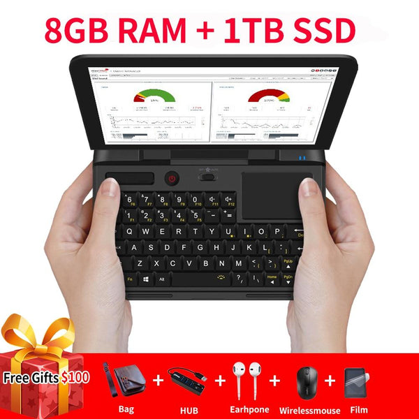 GPD MicroPC Micro PC Mini PC Computer Windows 10 6GB RAM 128GB SSD WIFI Bluetooth Pocket Mini Portable PC Laptop Notebook GreatEagleInc