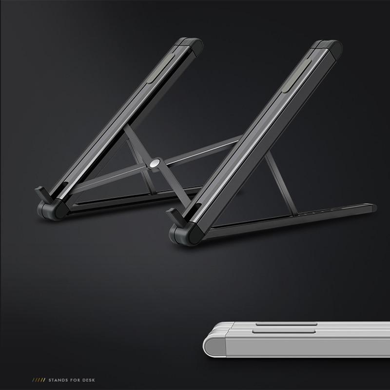 Hyvarwey JP-2 Easy Foldable Aluminum 11-15.6 inch Laptop Holder Ultra Light Desktop Notebook Stand Portable Laptop Support GreatEagleInc