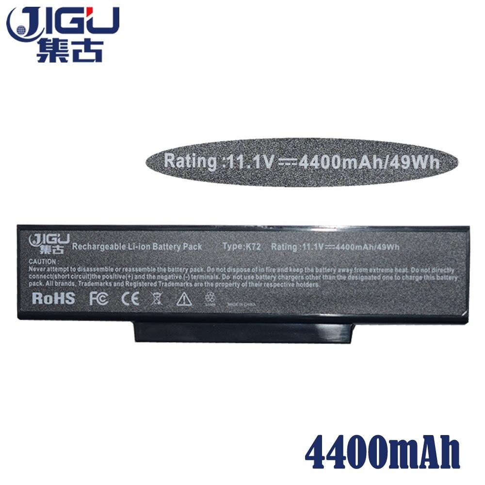 JIGU 6 Cells Laptop Battery A32-K72 A32-N71 For Asus K73E K73J K73JK K73S K73SV N71 N71J N71JA N71JQ N71JV N71V N71VG N71VN N73 GreatEagleInc