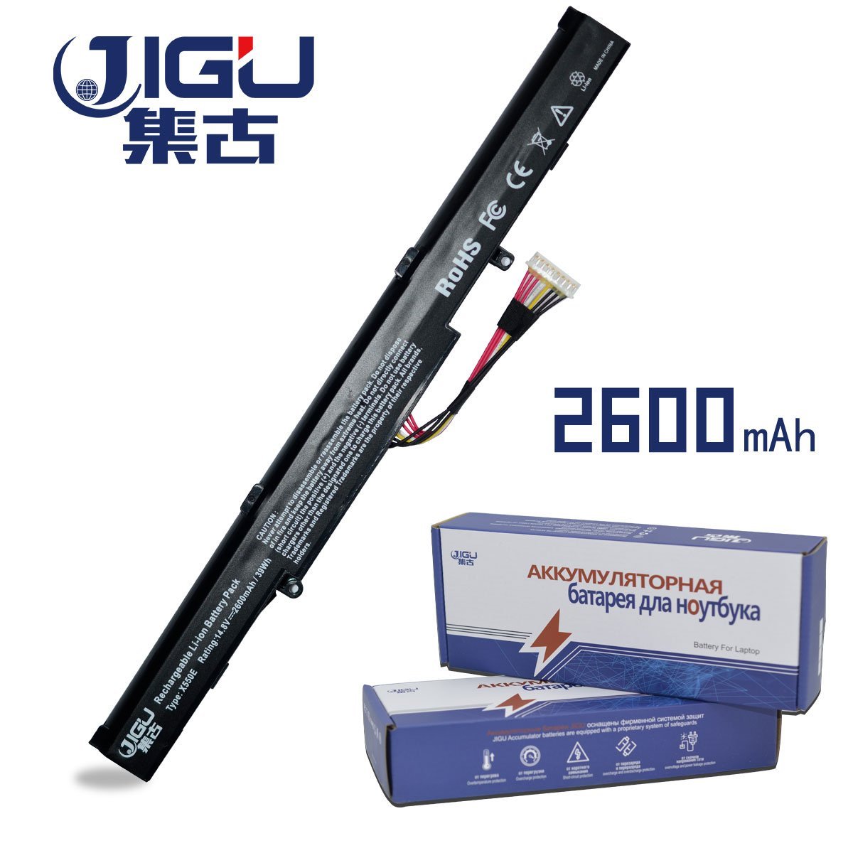 JIGU Laptop Battery For Asus X550DP A450V K550E X750J A550D K751L X751L F450 P750LB X751MA F450C R752L X751MD F450E R752MA GreatEagleInc