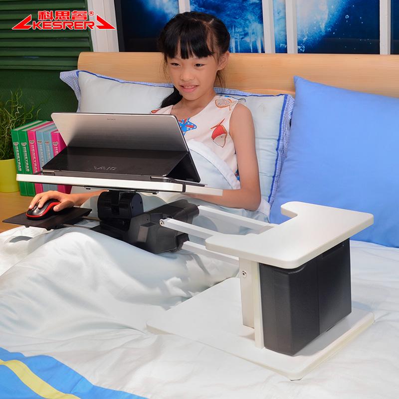 Kesrer 03 Full Motion Laptop Desk Riser + Mouse Pad Free Lifting Ergonomic Sit Stand Lapdesk Desktop/ Bed/ Sofa Notebook Table (White) GreatEagleInc