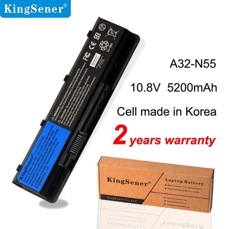 KingSener 10.8V 56WH Laptop Battery A32-N55 For ASUS  N45 N45SF N55E N75S N45E N45SJ N55S N75SF N45F N45SL N55SF N75SJ N45J GreatEagleInc